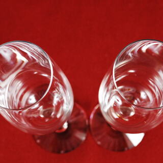 2055 美品 SWAROVSKI スワロフスキー シャンパングラス ペア セット　エビスの画像