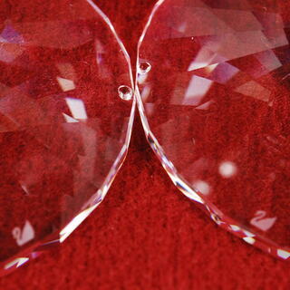 2055 美品 SWAROVSKI スワロフスキー シャンパングラス ペア セット　エビスの画像