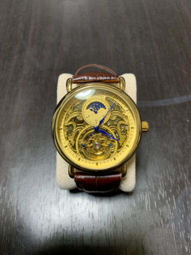 海外限定品　メンズ高級腕時計　ブラウンレザー