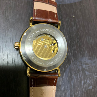 海外限定品　メンズ高級腕時計　ブラウンレザーの画像