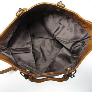 【中古】革製　ショルダー兼ハンドバックの画像