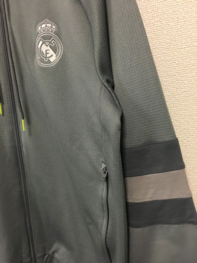 adidas、アディダス、パーカー、グレー、Mサイズ、マンチェスターユナイテッド