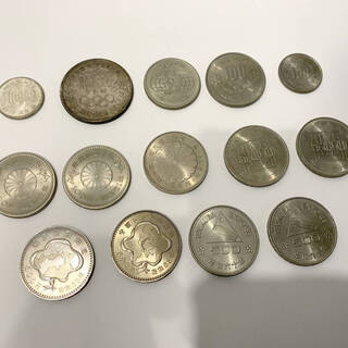 昭和の記念硬貨14枚セット（昭和39年東京五輪、大阪万博、天皇御...