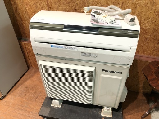 【管理KR121】Panasonic 2013年 5.6kw 18畳用 ルームエアコン CS-563CXR2 分解クリーニング済
