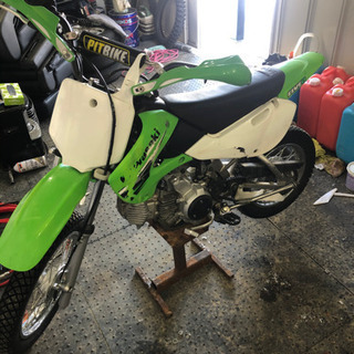 KLX110 雪中仕様　大人仕様　絶好調の画像