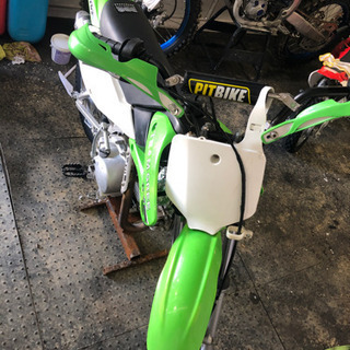 KLX110 雪中仕様　大人仕様　絶好調の画像