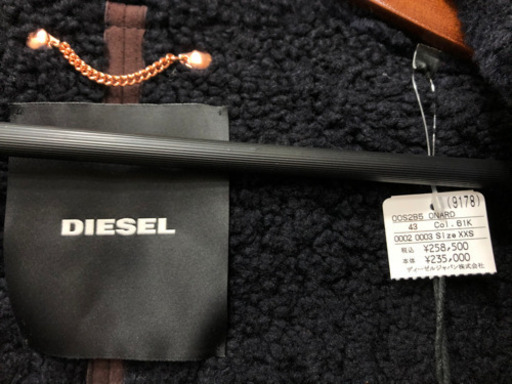 diesel ディーゼル　リアルムートンコート　新品　定価25万 レディースＬ