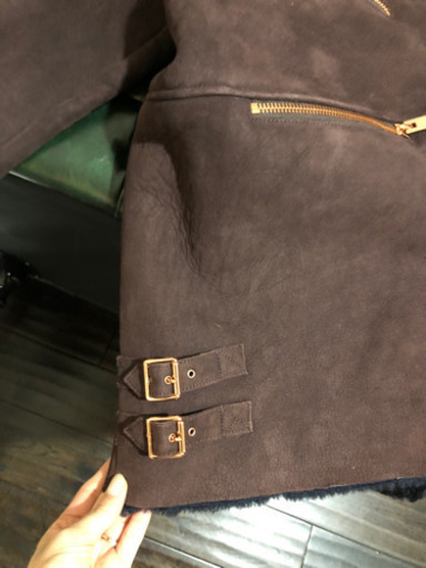 diesel ディーゼル　リアルムートンコート　新品　定価25万 レディースＬ