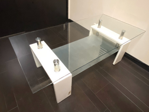 ◆佐賀市 インテリア家具 センター ガラステーブル◆