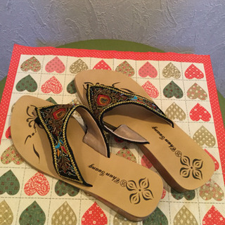 ビーズサンダル  つっかけ☆ の画像