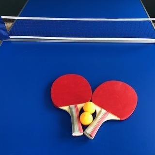 【卓球セット】　折りたたみファミリーピンポン台セットの画像