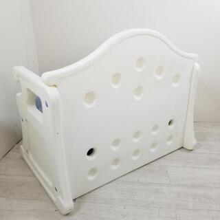 中古little tikes リトルタイクス ベンチ収納 おもちゃ箱 おもちゃの収納 ブルー系の画像
