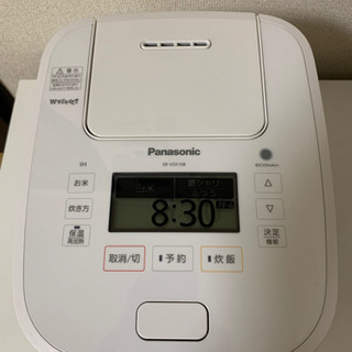 【保証書付き/送料無料】パナソニック SR-VSX108-W 炊飯器5.5合 Wおどり炊きの画像