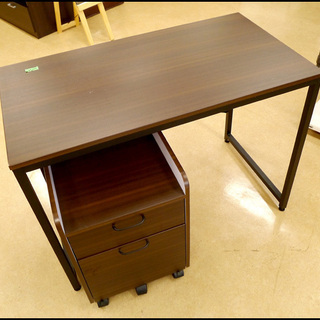 お買い得品! 勉強机 事務机 袖机付き オフィスデスク 39TOPの画像