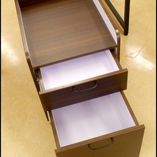 お買い得品! 勉強机 事務机 袖机付き オフィスデスク 39TOPの画像