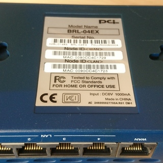 171.PLANEX BRL-04EX 4ポートブロードバンドルータの画像
