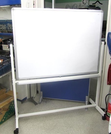 ホワイトボード 白面115.5×84.5cm 高さ158 キャスター付き 店舗オフィス用品 札幌市北区