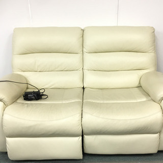 お買得！目玉商品】 ニトリ 2人掛け 電動白色ソファー