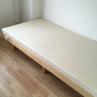 シングルベッド(マットレスつき)美品の画像