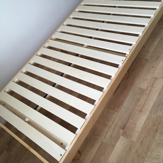 シングルベッド(マットレスつき)美品の画像