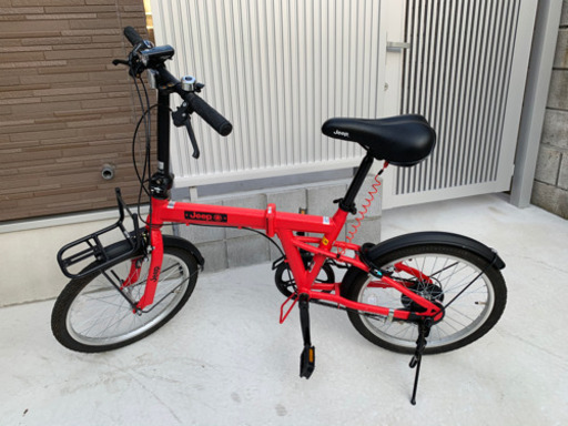 【25日15時まで】ZEEP 6段変速折りたたみ自転車　20JE-206G 値下げしました