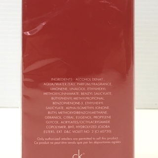 未開封品 CALVINKLEIN カルバンクライン CK-one シーケーワン for her レッド フォーハー オードトワレ EDT SP 100ml 香水 スプレーの画像