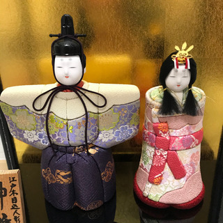 江戸木目込人形 神雛 立雛 雛人形 ひな人形 雛祭り 木村一秀の画像