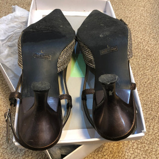 PINK A LA MODE  パンプス　茶色　Ｌの画像