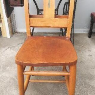 チャーチチェア 中古品　キリスト教聖書入れ付椅子の画像