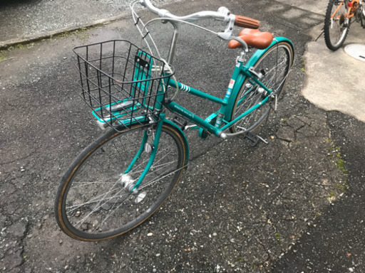 通学用 ママチャリ レトロ 27インチ BRIDESTONE グリーンレーベル