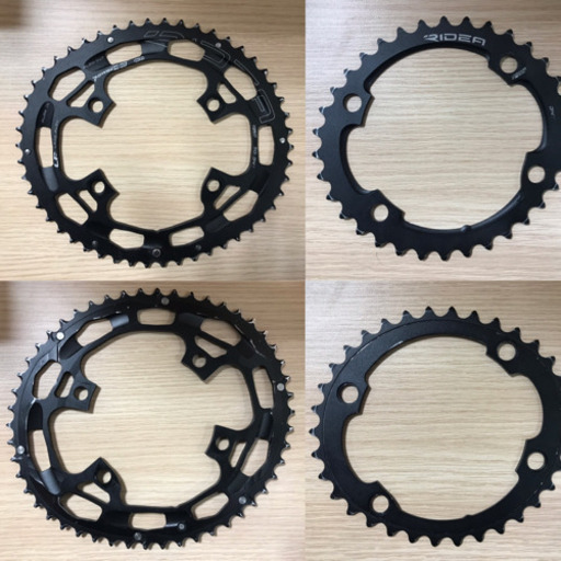 RIDEA リデア ROAD POWERING Lami Flow 楕円チェーンリングセット