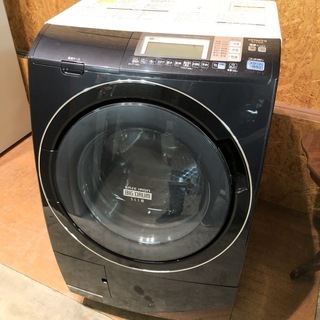 【管理KRS153】HITACHI 2012年 BD-S7400L 9.0kg/6.0kg ドラム式洗濯乾燥機