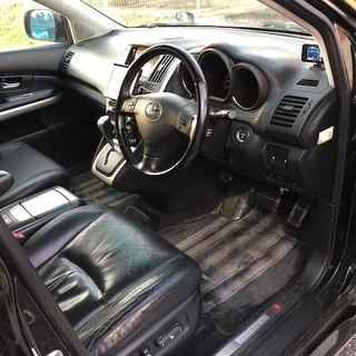 最終値下げです！！九州発！熊本県発！熊本発！H17年式 トヨタ ハリアーハイブリッド MHU38W プレミアムSパッケージ 黒色 走行7万km台！車検R2年9月まで！本革シート・マルチ・サンルーフ！付属品・カスタム有り!の画像