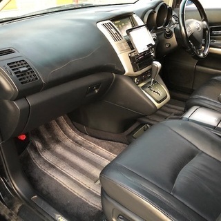 最終値下げです！！九州発！熊本県発！熊本発！H17年式 トヨタ ハリアーハイブリッド MHU38W プレミアムSパッケージ 黒色 走行7万km台！車検R2年9月まで！本革シート・マルチ・サンルーフ！付属品・カスタム有り!の画像