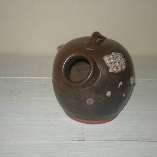 海揚がり　変わった壺　花器　一輪挿し？の画像