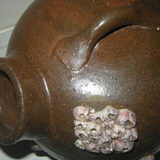 海揚がり　変わった壺　花器　一輪挿し？の画像
