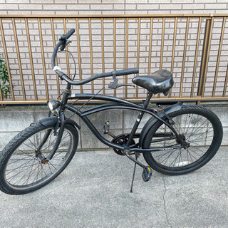 ビーチクルーザー　ブラック　LONGBEACH　