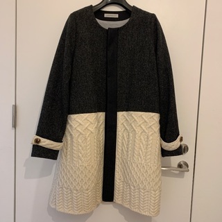 WRAPINKNOT ニット切り替えコート