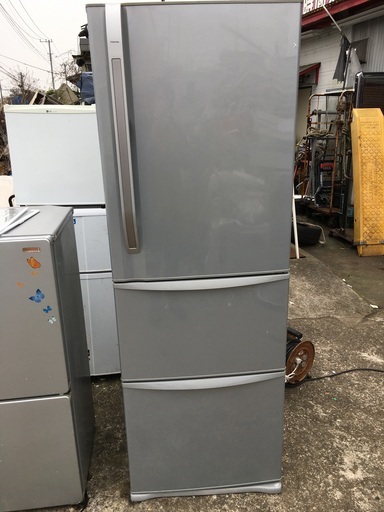 東芝 冷蔵庫 GR-38ZW(S) 375L 3 ドア　※2011年製