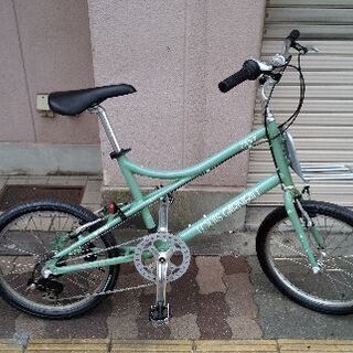 LOUIS GARNEAU MV1 折りたたみ自転車 グリーン 20インチ 中古ミニベロ】緊張感なく乗れて安定感のあるオシャレなデザイン