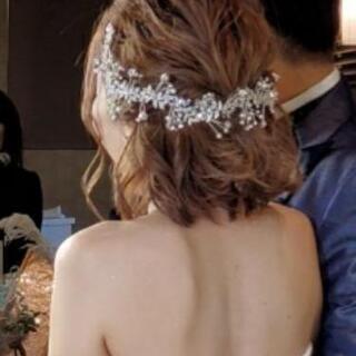 ☆値下げ中☆ウェディング ヘッドドレス ビジューの画像