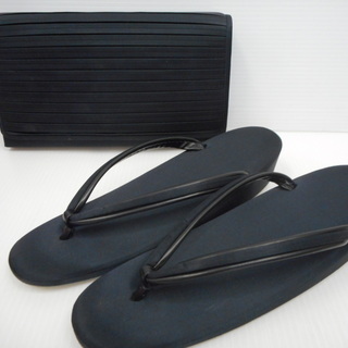 草履 バッグセット フォーマル ブラック 下駄 台22cm Sサ...