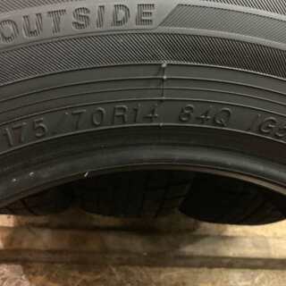 YOKOHAMA ice GUARD iG50 PLUS 175/70R14 14インチ スタッドレス 4本 2016年製 シエンタ ヴィッツ ポルテ等　(VTO37) クレジットカード QR決済可能