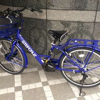 【81】電動自転車 ブリヂストン Cajuma ブルー K◎BRIDGESTONE ブリジストン 電動自転車 STEPCRUZ ブルー