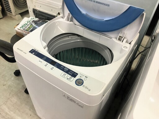 シャープ5.5K洗濯機　2015年製　分解クリーニング済み！！！