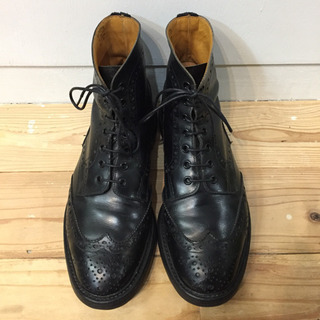 TRICKERS ウイングチップブーツ UK7 1/2
