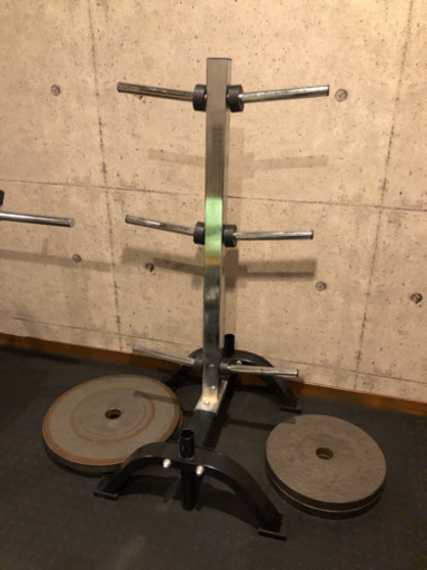 トレーニング豪華5点セット✨ ベンチプレス バーベル プレート計90kg！ プレートラック セーフティラック 筋トレ
