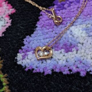 ４℃ピンクゴールドネックレスの画像