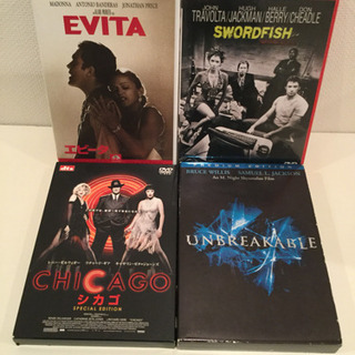 DVD ４本セット ■ シカゴ ■ エビータ ■ ソードフィッシ...