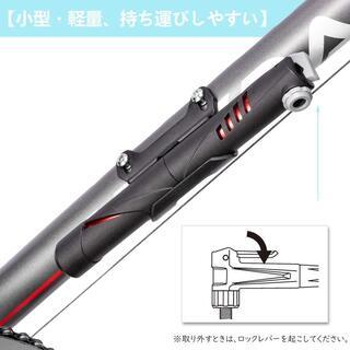 自転車携帯 空気入れ ミニフロアポンプ仏式・米式 の画像